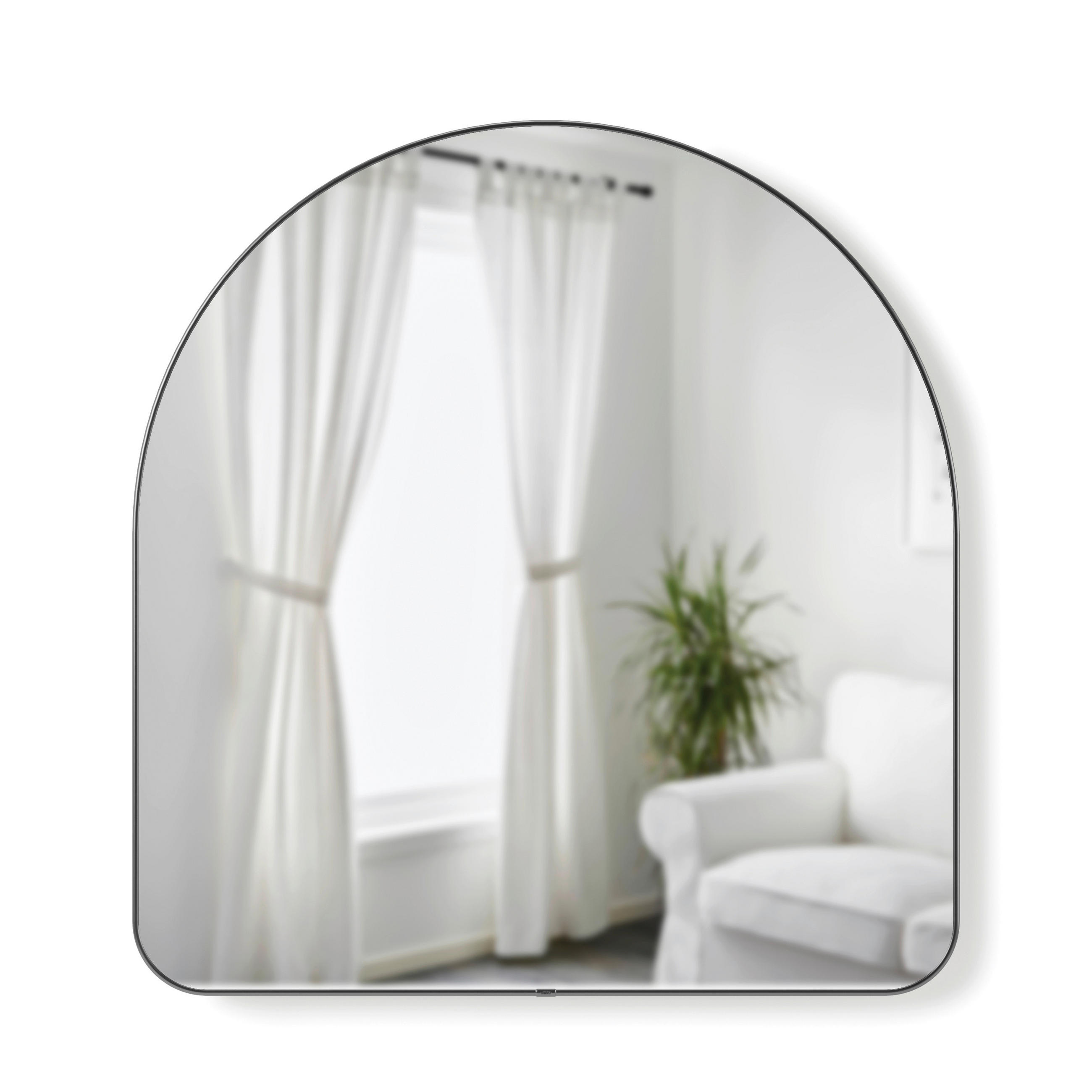WANDSPIEGEL 87/92/3 cm in - Titanfarben/Goldfarben, Basics, Glas/Metall (87/92/3cm) - Umbra