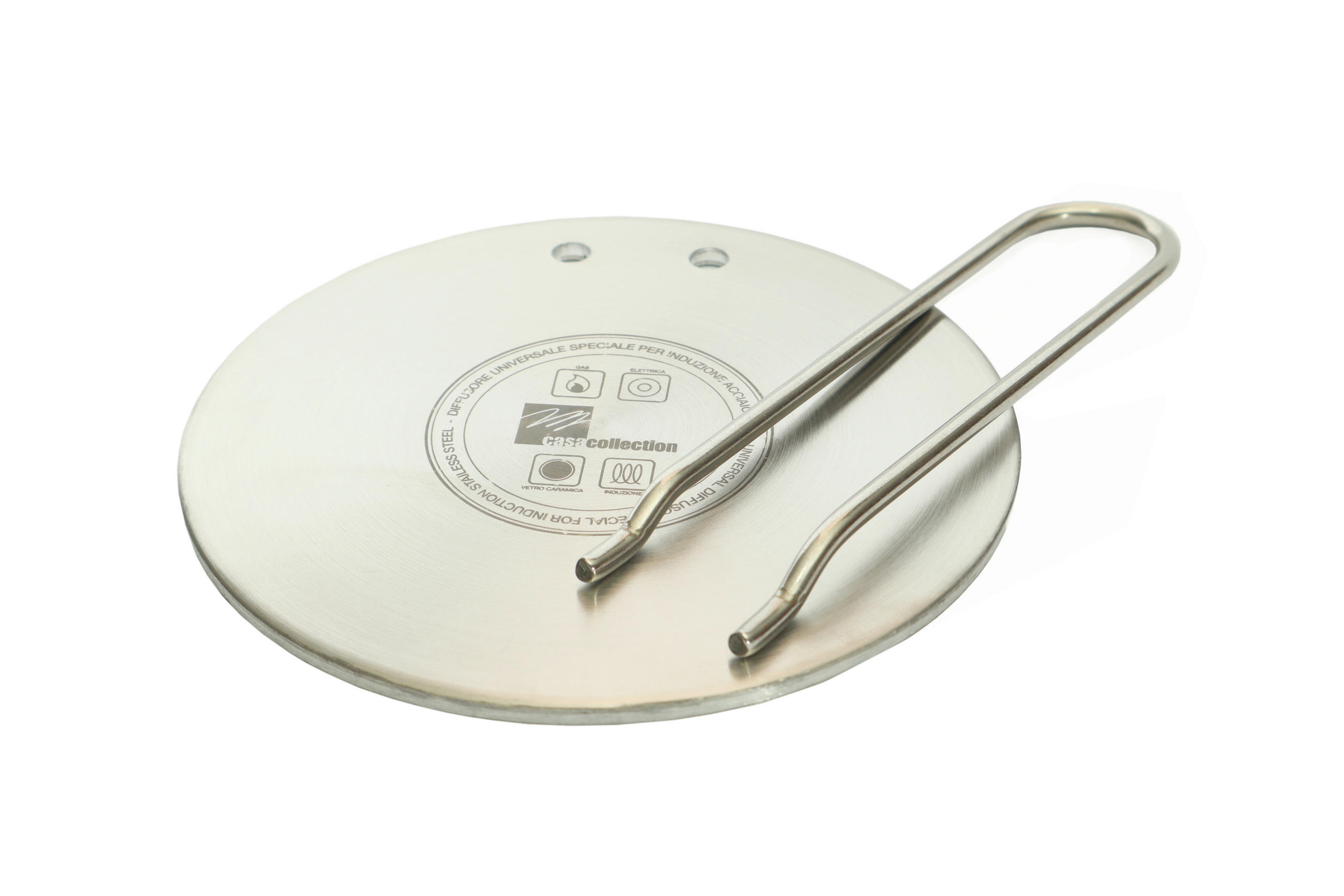 INDUKCIÓS ADAPTERLEMEZ  - ezüstszínű, Basics, fém (0.196kg)