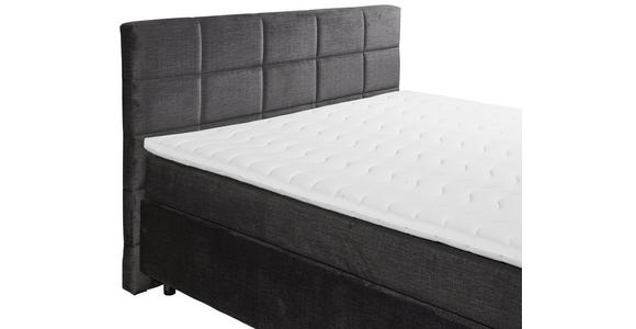 BOXSPRINGBETT 180/200 cm  in Schwarz  - Schwarz, Design, Holzwerkstoff/Kunststoff (180/200cm) - Xora