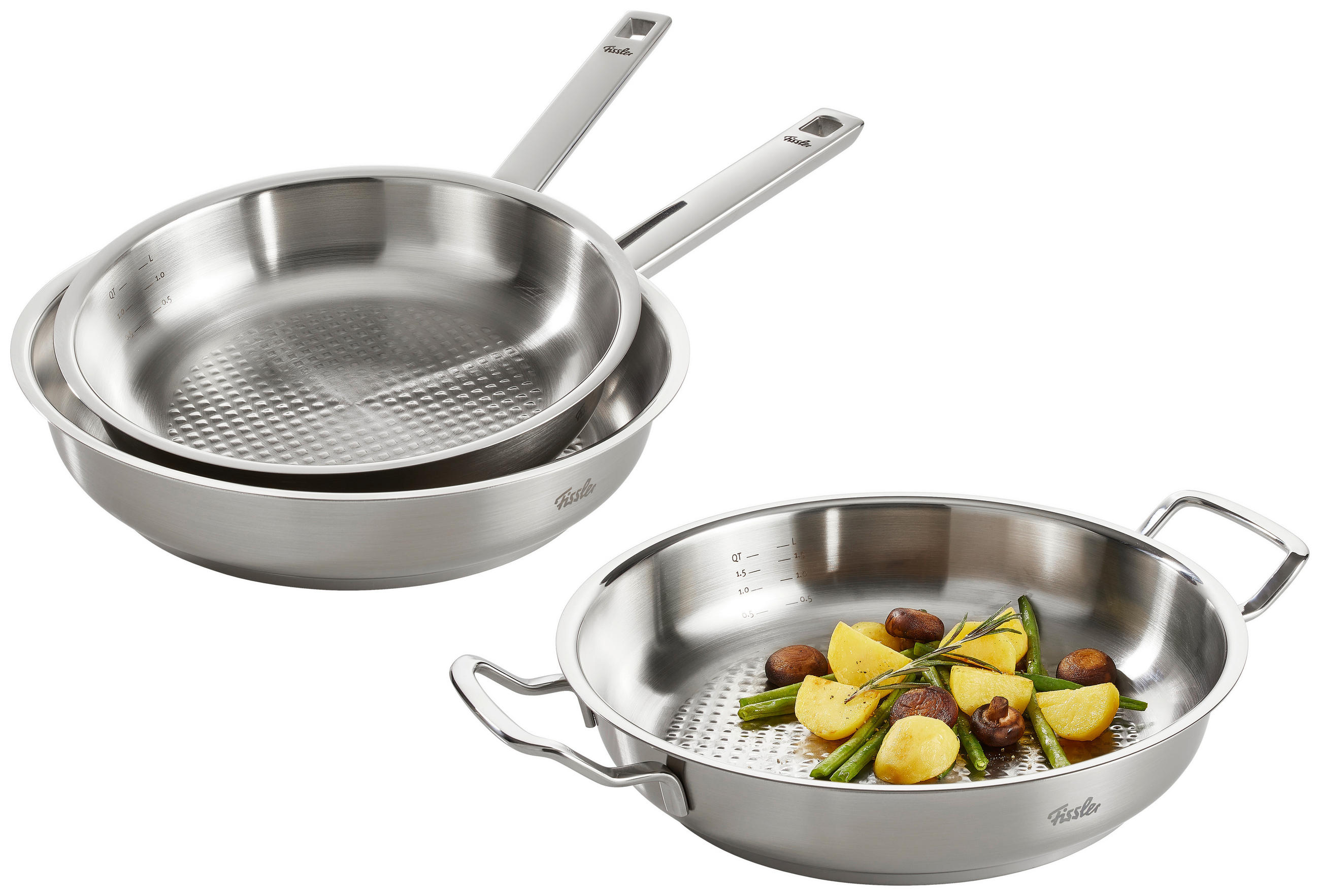 BRATPFANNE ORIGINAL-PROFI COLLECTION® 24 cm  - Silberfarben, Basics, Metall (24cm) - Fissler