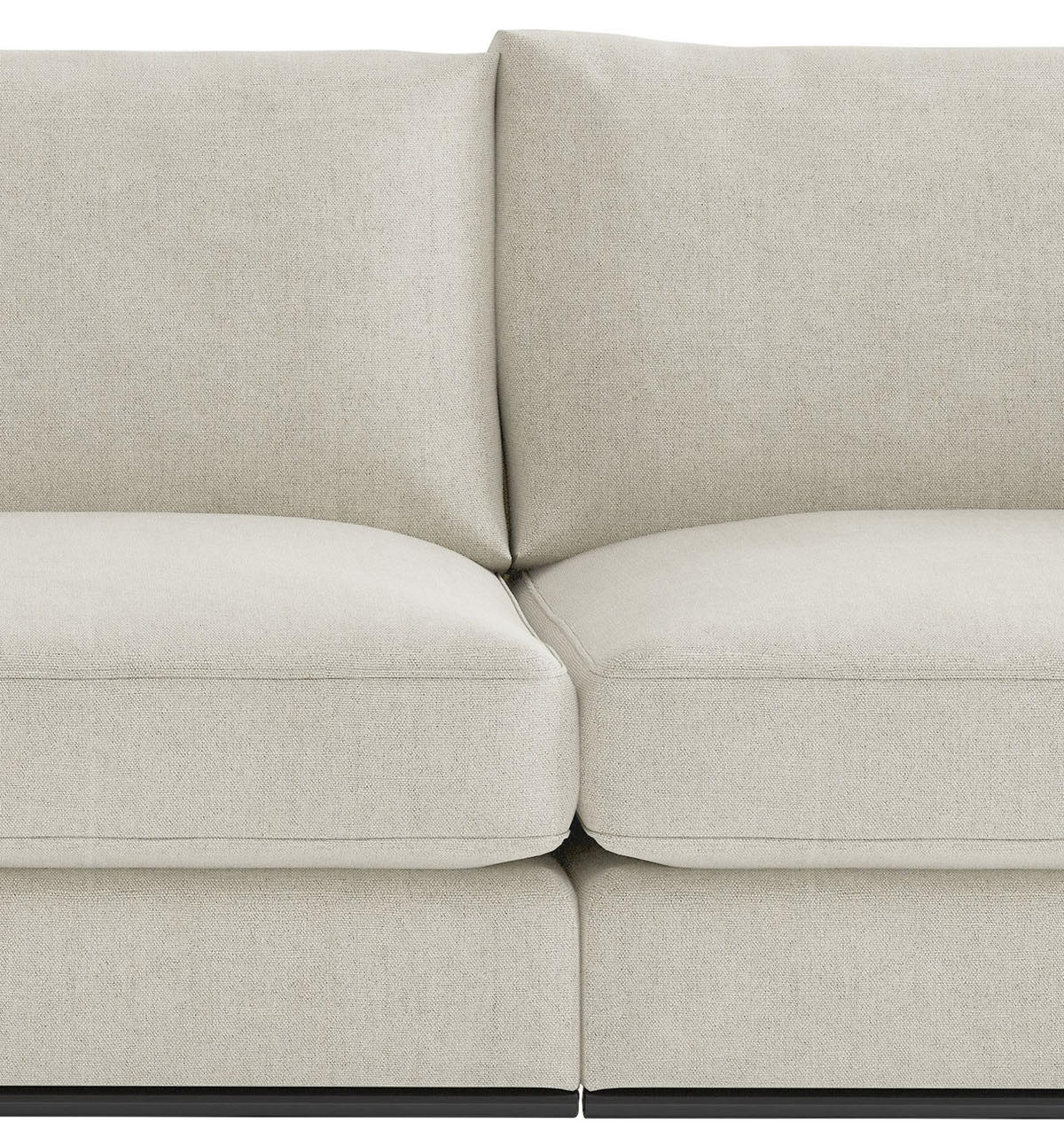 SITZGARNITUR in Webstoff Beige  - Beige/Schwarz, Design, Holz/Textil (278/85/103cm) - Livetastic