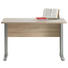 SCHREIBTISCH Eichefarben - Eichefarben, Design, Metall (120/75/75cm) - CS SCHMAL