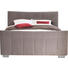 POLSTERBETT Velours 180/200 cm - Chromfarben/Hellgrau, Design, Textil/Metall (180/200cm) - Novel