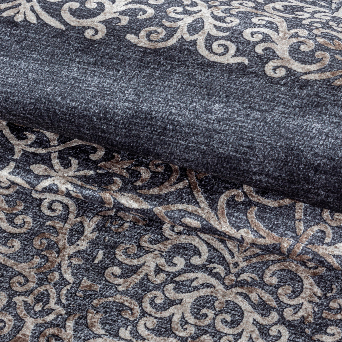 FLACHWEBETEPPICH 200/290 cm Fiesta Schwarz  - Schwarz, Design, Leder/Textil (200/290cm) - Novel