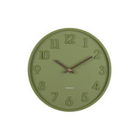 WANDUHR  Smaragdgrün 30 cm  - Smaragdgrün, Basics, Kunststoff (30cm) - Karlsson