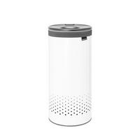 WÄSCHEKORB - Weiss, Basics, Metall (30/30/63,5cm) - Brabantia