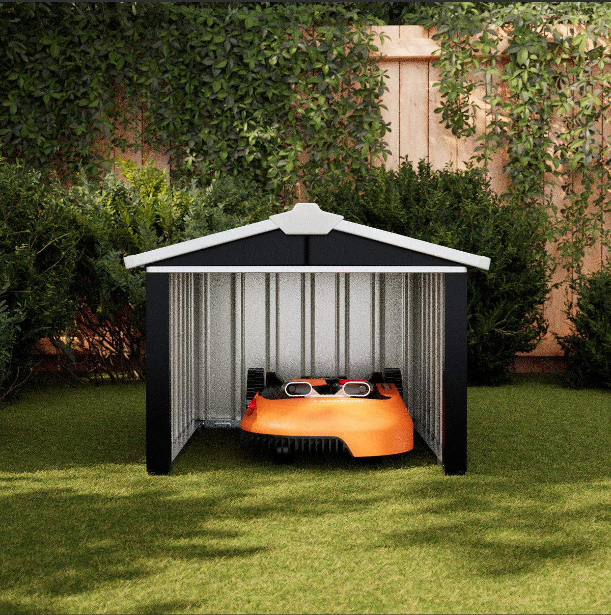 KLEINGARAGE 86/100/63,5 cm  - Anthrazit, MODERN, Metall (86/100/63,5cm) - Homezone