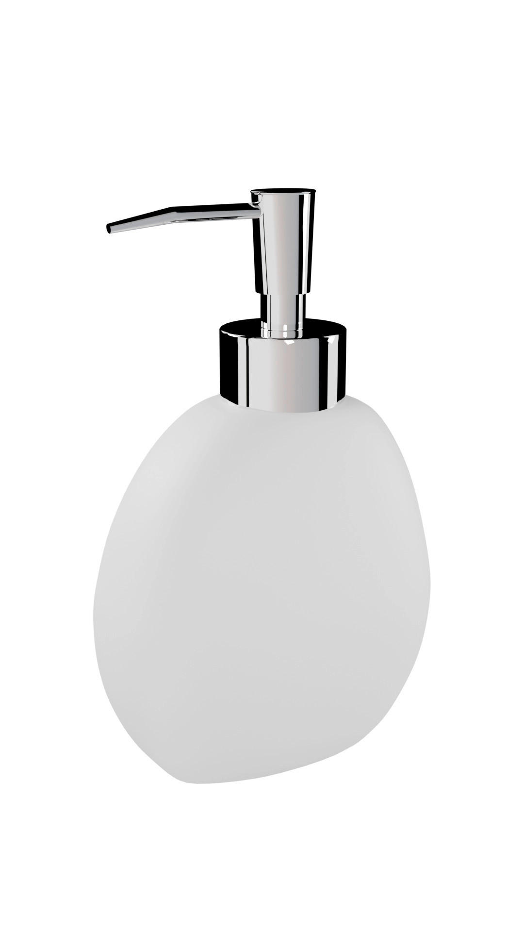 SEIFENSPENDER Kunststoff  - Chromfarben/Weiß, Basics, Kunststoff (6/16/8cm) - Sadena