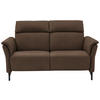 2-SITZER-SOFA in Leder Braun  - Schwarz/Braun, KONVENTIONELL, Leder/Metall (178/103/92cm) - Dieter Knoll