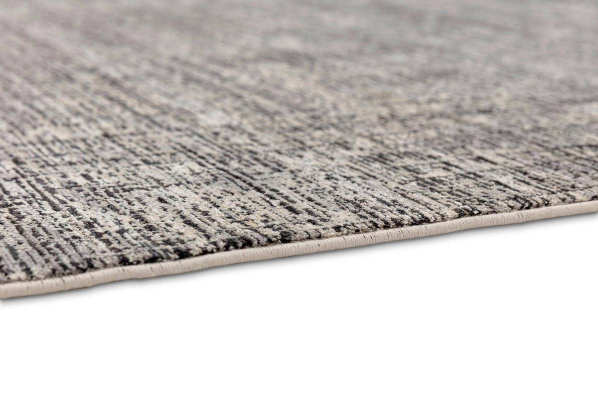 WEBTEPPICH 80/150 cm Venosa Schwarz, Silberfarben rechteckig  - Silberfarben/Schwarz, KONVENTIONELL, Textil (80/150cm) - Astra