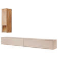 WOHNWAND Tarvis 3-teilig  in Sandfarben, Wildeiche  180/190/39 cm   - Sandfarben/Wildeiche, Design, Holz/Holzwerkstoff (180/190/39cm) - Dieter Knoll