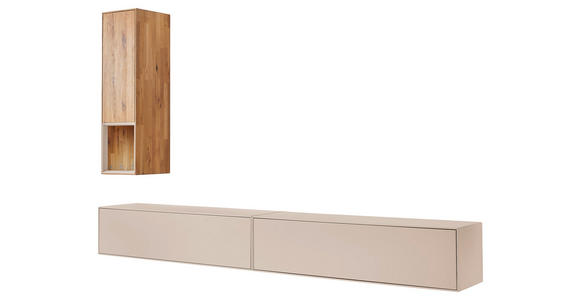 WOHNWAND Tarvis 3-teilig  in Sandfarben, Wildeiche  180/190/39 cm   - Sandfarben/Wildeiche, Design, Holz/Holzwerkstoff (180/190/39cm) - Dieter Knoll