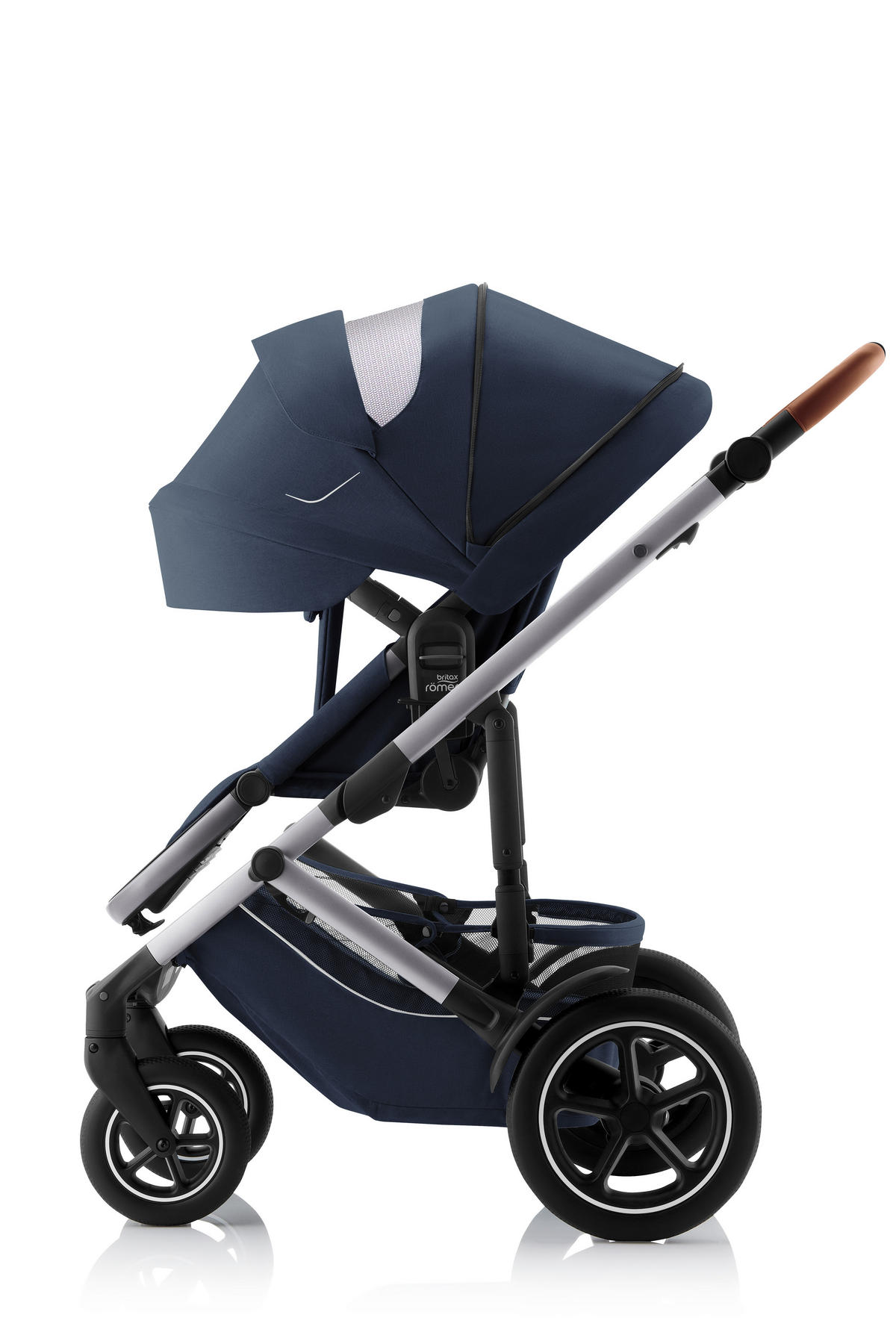 KINDERWAGEN Smile 5Z  - Hellgrau/Dunkelblau, Basics, Textil/Metall (57/112/97,7cm) - Britax Römer