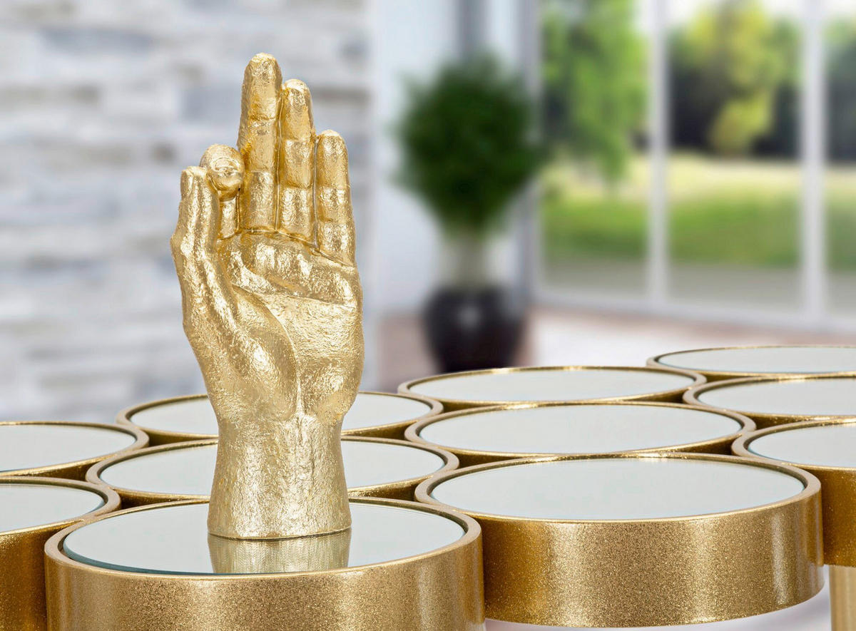 SKULPTUR - Goldfarben, Basics, Kunststoff (10/22.5/7cm)