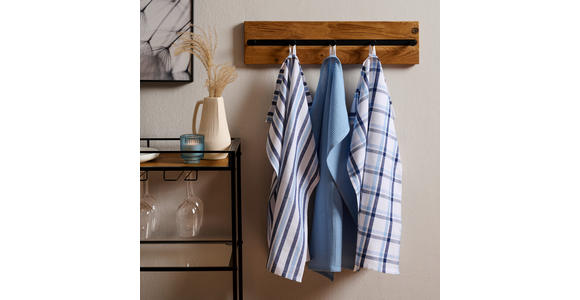 GESCHIRRTUCH-SET 3-teilig Blau  - Blau, Design, Textil (50/70cm) - Esposa