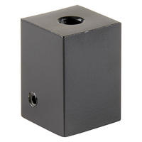 DECKENTRÄGER  - Schwarz, Design, Metall (2/2cm) - Homeware