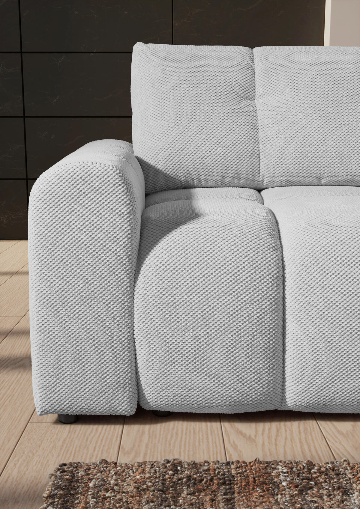 ROHOVÁ SEDACIA SÚPRAVA, textil, svetlosivá - čierna/svetlosivá, Konventionell, textil/plast (256/157cm) - Carryhome