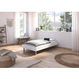 BETT 100/200 cm  in Weiß  - Alufarben/Weiß, Design, Metall (100/200cm) - Carryhome