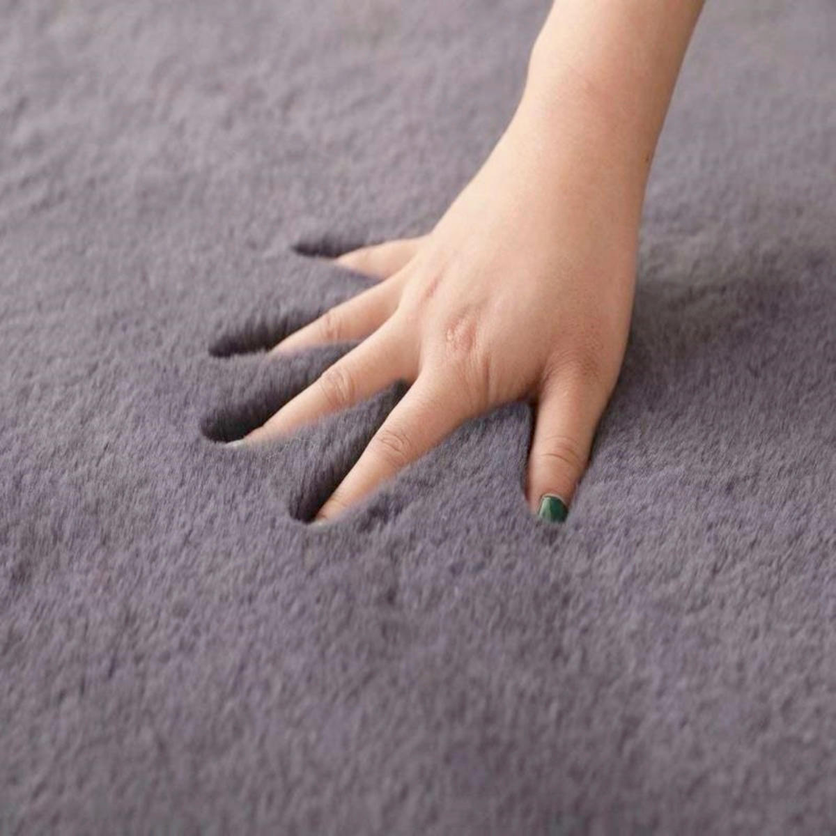 FELLTEPPICH 80/150 cm Olympos Anthrazit  - Anthrazit, KONVENTIONELL, Kunststoff/Textil (80/150cm) - Novel