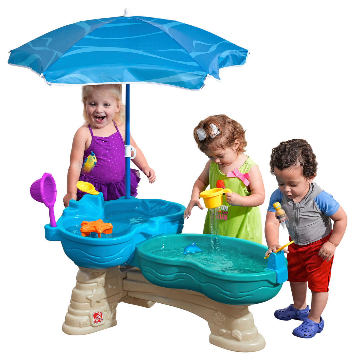 SPIELTISCH SPILL & SPLASH  - Blau/Multicolor, KONVENTIONELL, Kunststoff (109,9/57,2/63,5cm) - Ambia Garden
