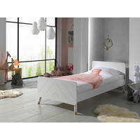 BETT 90/200 cm  in Weiß  - Weiß, KONVENTIONELL, Holzwerkstoff (90/200cm) - Vipack