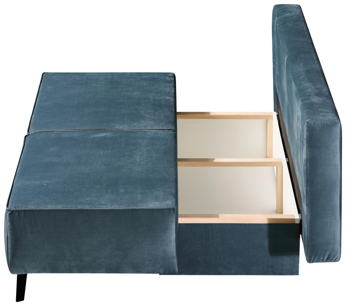 TROSJED NA RAZVLAČENJE tekstil  boje petroleja    - boje petroleja/crna, Konvencionalno, tekstil/metal (197/91/88cm) - Novel