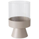 WINDLICHT - Beige, Basics, Glas/Metall (19/29cm) - Ambia Home