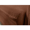 SCHLAFSOFA Struktur Rostfarben Zierkissen, Rückenkissen, Bettkasten, Schlaffunktion, Rücken echt, Liegefläche im Originalstoff  - Rostfarben/Schwarz, KONVENTIONELL, Kunststoff/Textil (237/94/117cm) - Carryhome