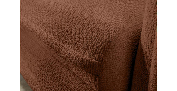 SCHLAFSOFA Struktur Rostfarben Zierkissen, Rückenkissen, Bettkasten, Schlaffunktion, Rücken echt, Liegefläche im Originalstoff  - Rostfarben/Schwarz, KONVENTIONELL, Kunststoff/Textil (237/94/117cm) - Carryhome