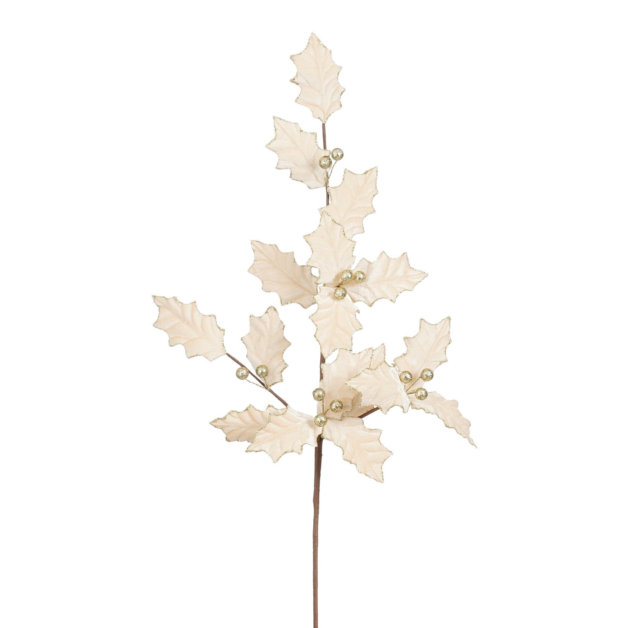 UMETNA ROŽA   80/20/20 cm            - barve šampanjca, Basics, tekstil (80/20/20cm)