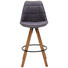 BARHOCKER in Eichefarben, Dunkelgrau - Eichefarben/Dunkelgrau, Design, Holz/Textil (49/113,5/56cm) - Carryhome BARHOCKER in Eichefarben, Dunkelgrau - Eichefarben/Dunkelgrau, Design, Holz/Textil (49/113,5/56cm) - Carryhome