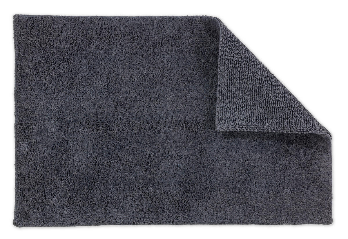BADTEPPICH Bahamas Anthrazit 40/60 cm  - Anthrazit, Basics, Textil (40/60cm) - Schöner Wohnen