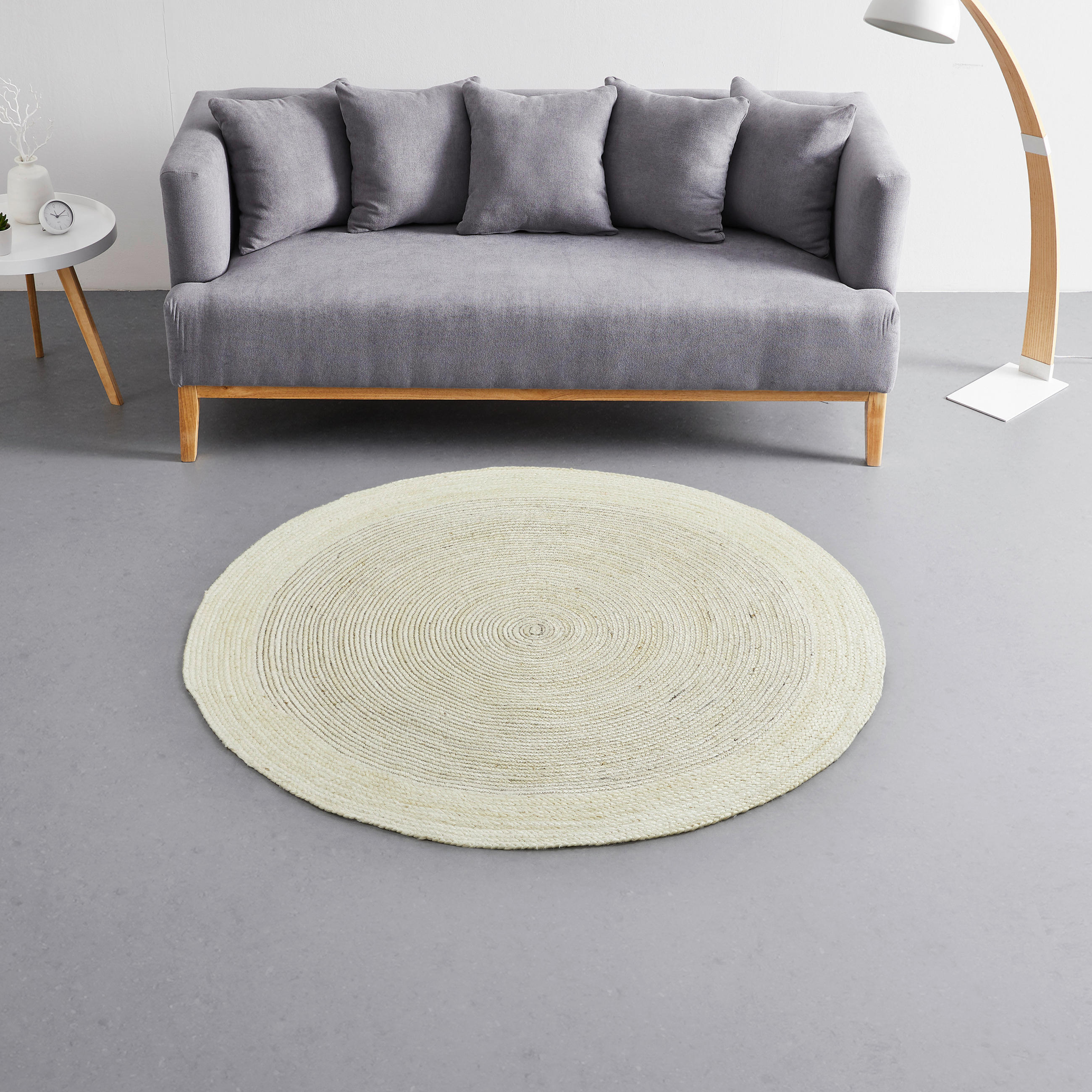 TEPPICH 160 cm Weiß  - Weiß, MODERN, Textil (160cm)