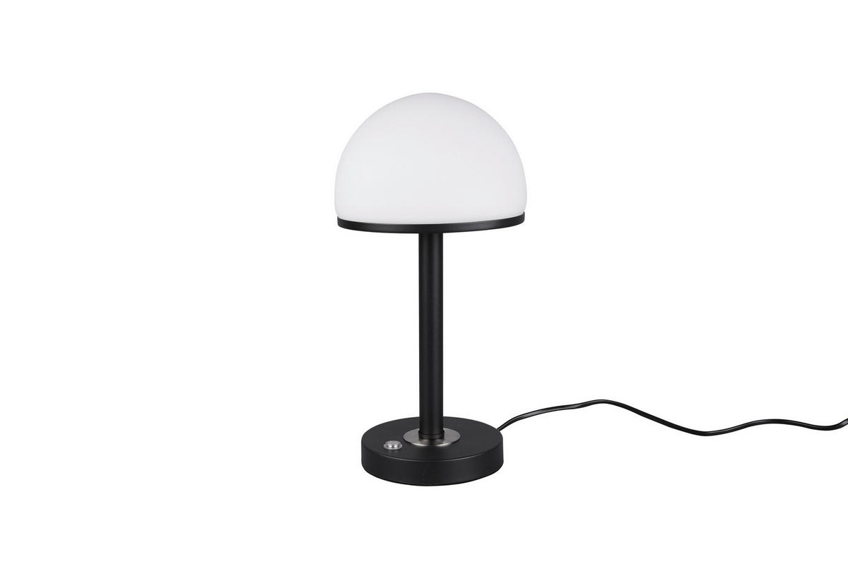 NAMIZNA LED-SVETILKA  Berlin      39/19,5 cm       - črna/bela, Basics, kovina/steklo (39/19,5cm)