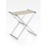 KLAPPHOCKER Beige, Chromfarben - Chromfarben/Beige, Design, Textil/Metall (34,5/45/45cm) - Joop!