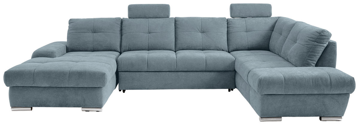 KOPFSTÜTZE FIX - Blau, KONVENTIONELL, Textil (56/12/20cm) - Hom`in