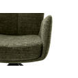 ARMLEHNSTUHL  , Stoffauswahl, Typenauswahl, Sitzfläche 360° drehbar, Gestellauswahl  , Flachgewebe  ,  - Schwarz/Olivgrün, Design, Textil/Metall (60/87/61cm) - Novel