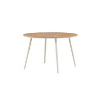 UTEBORD metall, plast rund  - beige/ljusbrun, Modern, metall/plast (120/74cm)