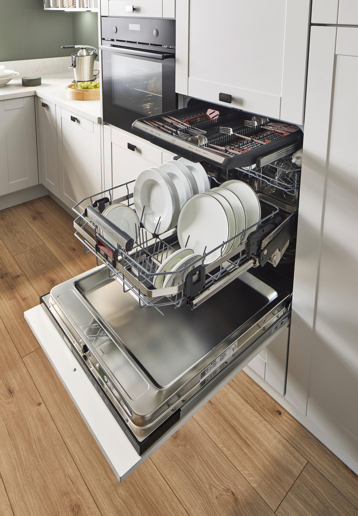 EINBAUKÜCHE   - Hellgrau, Design, Holzwerkstoff - Xora