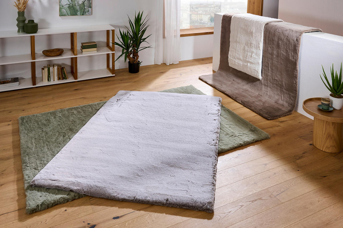 HOCHFLORTEPPICH 120/160 cm Lhasa Hellbraun  - Hellbraun, Design, Textil (120/160cm) - Novel