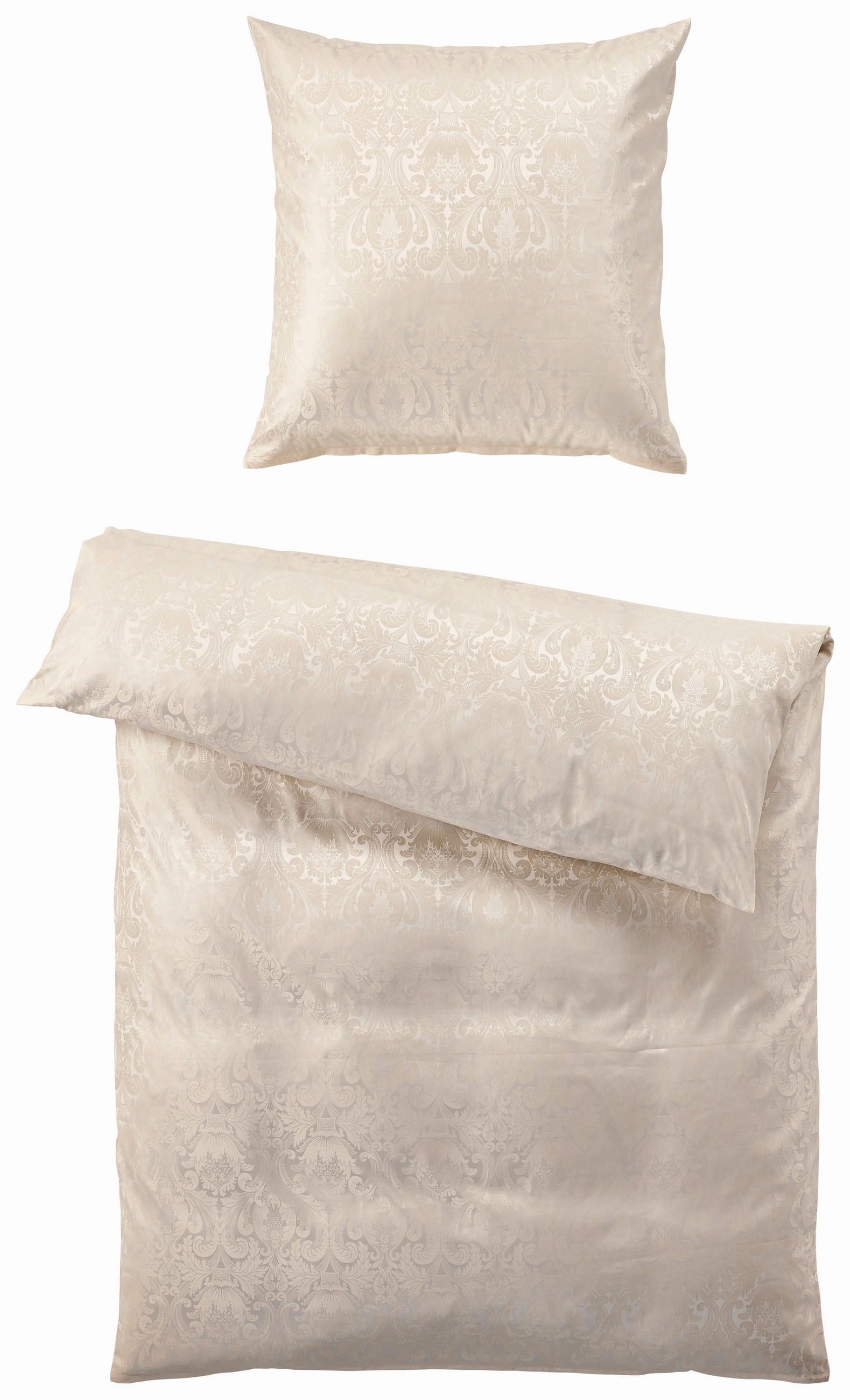 Curt Bauer POVLEČENÍ, makosatén, béžová, 140/200 cm