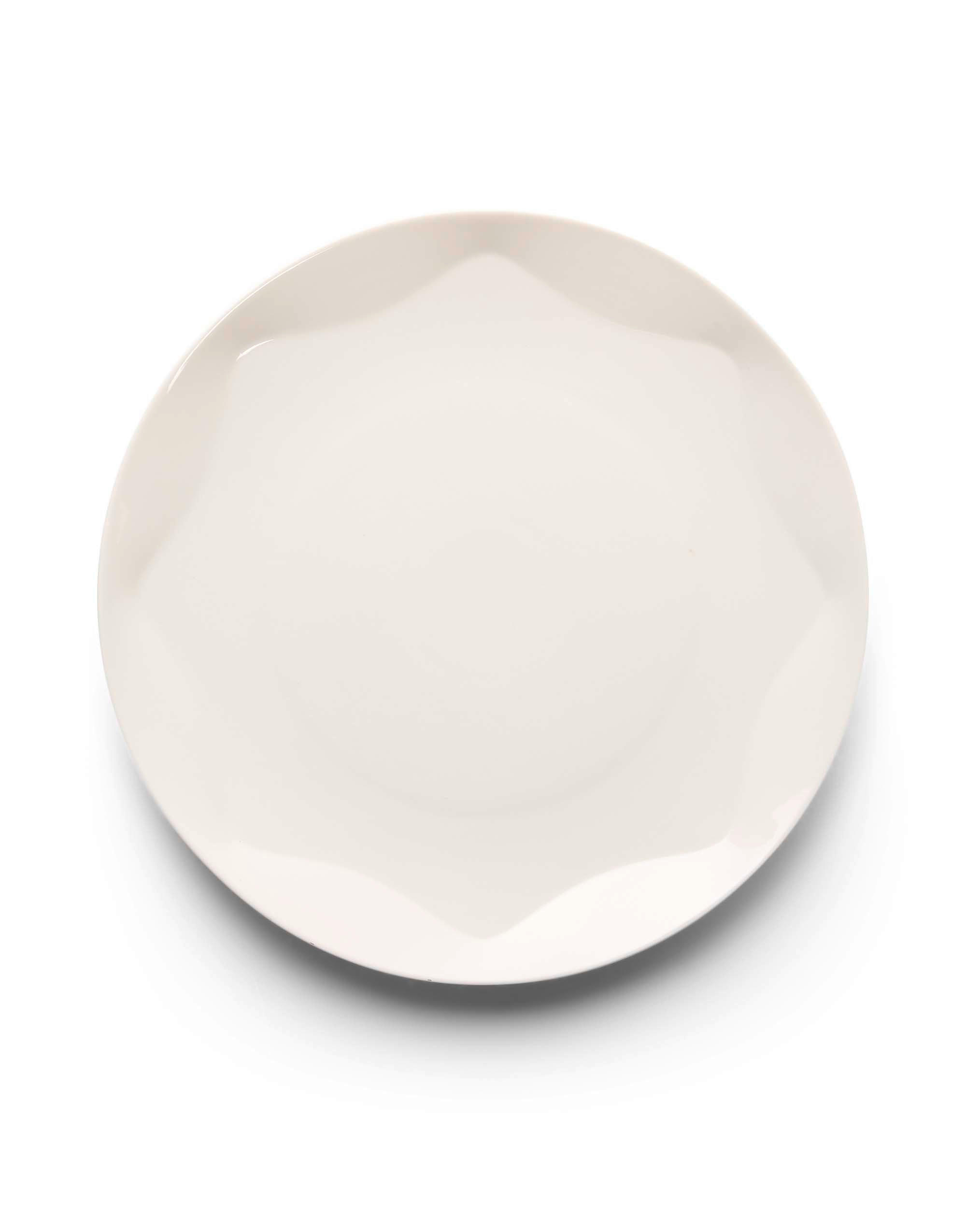 Essenza MĚLKÝ TALÍŘ, keramika, 27 cm - bílá