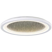 LED PLAFONJERA  - bela/crna, Osnovno, plastika (29,5/2,5cm)