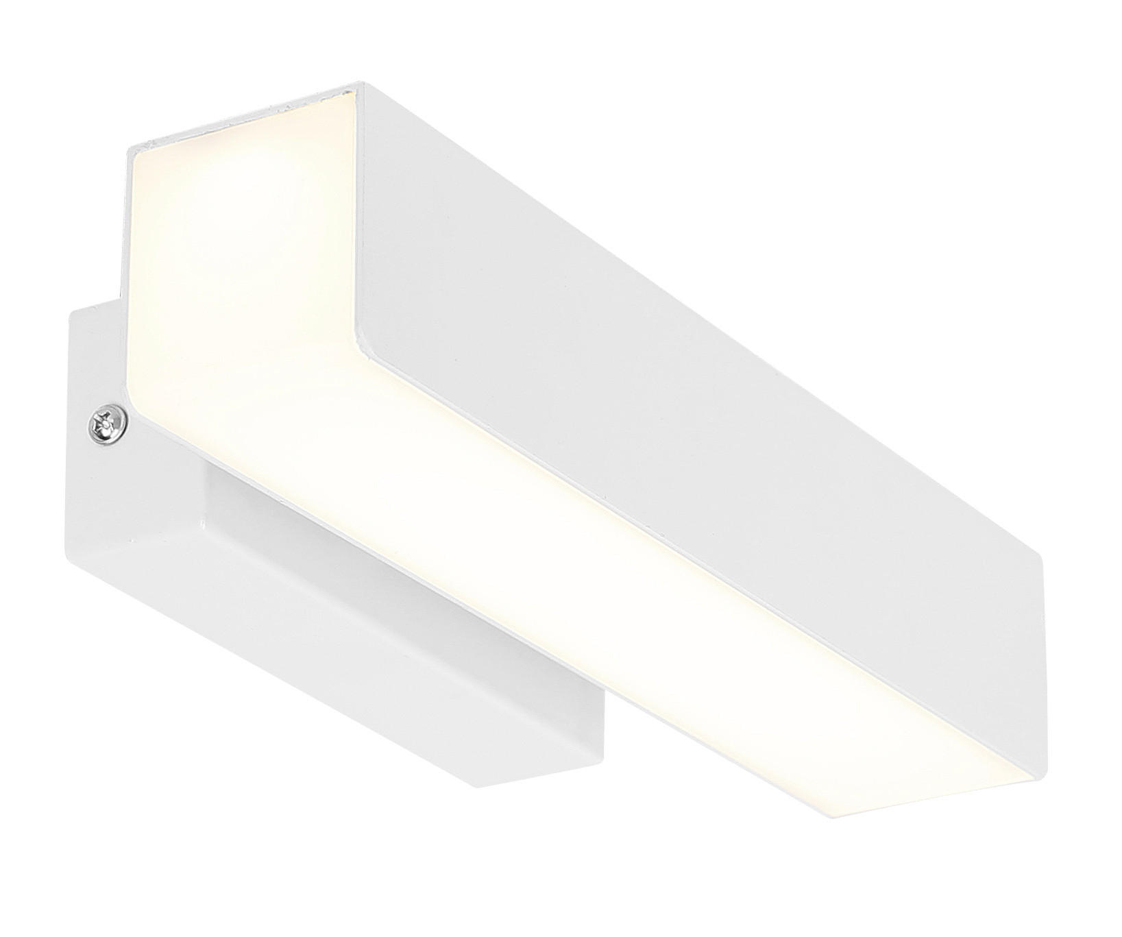 LED VÄGGLAMPA Lander 26/10/5 cm   - vit, Klassisk, metall (26/10/5cm)