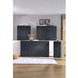 KOMMODE in 45/101/40,5 cm - Anthrazit/Alufarben, Design, Glas/Holzwerkstoff (45/101/40,5cm) - Voleo