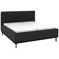 POLSTERBETT 180/200 cm,  in Anthrazit, Matratze, Lattenrost, Bettkasten, H2 + H3 = mittel + fest  - Anthrazit/Graphitfarben, Design, Holz/Textil (180/200cm) - Musterring