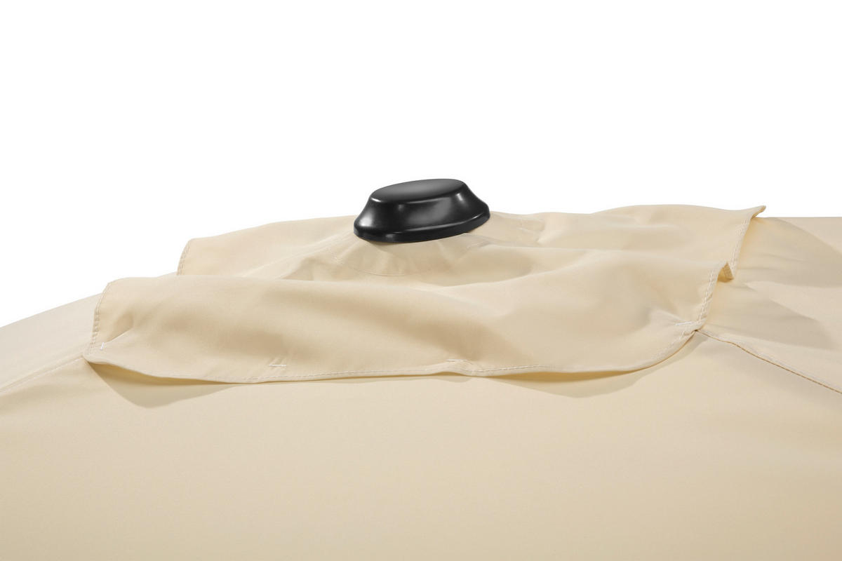 SONNENSCHIRM   - Eichefarben/Naturfarben, Basics, Textil/Metall (150/231/230cm) - Schneider