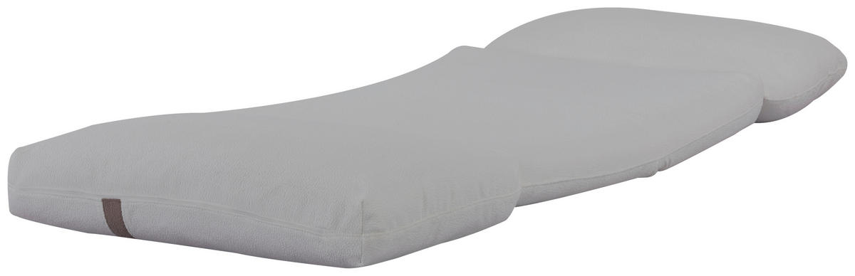 SCHLAFSESSEL Webstoff Weiß    - Hellbraun/Weiß, MODERN, Textil (78/58/82cm) - Livetastic