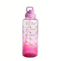 VATTENFLASKA Paris Hilton  - ljusrosa, Basics, plast (1,8l) - Paris Hilton
