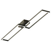 LED-DECKENLEUCHTE  Smart 24,4/7,8/110 cm   - Schwarz, Design, Metall (24,4/7,8/110cm) - Tint